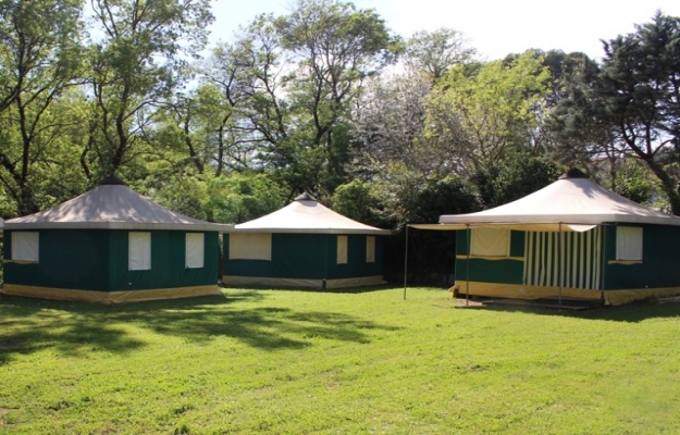 Camping vert en parfait état à vendre dans le Var